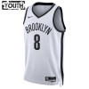 Canotte Bambino Brooklyn Nets Patty Mills 8 Nike 2022-23 Association Edition Bianco Swingman